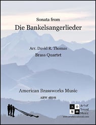 SONATA FROM DIE BANKELSANGERLIEDER BRASS QUARTET P.O.D. cover